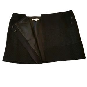 CAbi Black Wrap Mini Skirt
